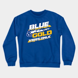Blue and Gold Team colors Sport Fans Crewneck Sweatshirt